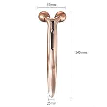 Rodillo masajeador facial 3D, masajeador corporal y facial, rodillo de masaje para tensar la piel de la cara, brazos, ojos, cintura, piernas, masajeador para mujeres - No requiere batería