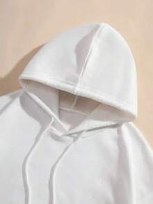 Sorority Men'S Hoodie - White With Navy Blue Greek Lettering, Long Sleeve Casual Streetwear Sweatshirt, Regular Fit For Formal Events, Casual Attire & Greek Life Apparel,Fall Hoodies,Men's Fall Clothes,Street Wear,Halloween,Mens Hoodies,Y2k Clothes,Jesus Hoodie,Thanksgiving Day,Nightmare Before Christmas,Christmas - White - View 3