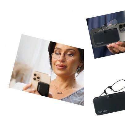 Estuche Negro Universal para Gafas de Lectura en Teléfono - Gafas Limpias 2. 00 para Adultos