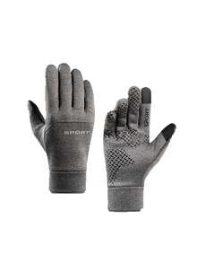1Pair Winter Thermal Gloves -Gloves With Grip Enhancement, Touchscreen Compatible For Cycling, Skiing, Snowboarding - Unisex Gloves - Multicolor - View 7