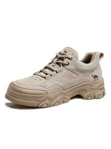 CAMEL CROWN Men's Sports Casual Shoes, Fall And Winter Classic Retro Thick Bottom Heightened Sports Casual Shoes Outdoor Work Shoes