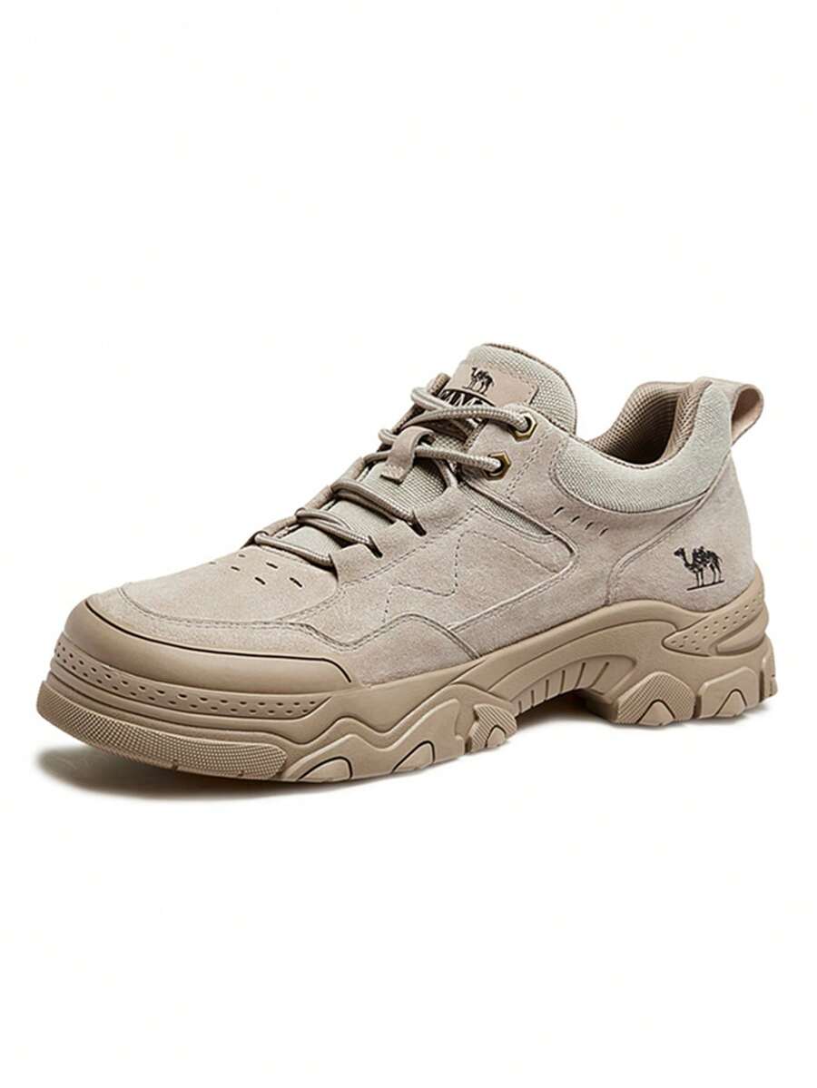 CAMEL CROWN Men's Sports Casual Shoes, Fall And Winter Classic Retro Thick Bottom Heightened Sports Casual Shoes Outdoor Work Shoes