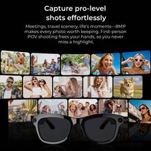 LOKMAT Smart Glasses With Built-In Chat GPT, 8MP Camera, 26-Language AI Translation, Voice Control, Wifi 4.0, Bluetooth 5.3, And Blue Light Protection