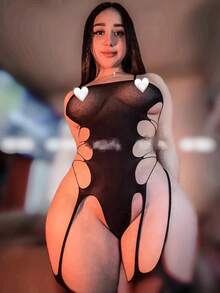 Sexy Lingerie, Fishnet Stockings, Sultry Hot Girl Outfits, No Need To Remove Stockings, Temptation And Restraint, Body-Hugging Bodysuit, Thigh-High Stockings, Sexy Lingerie, Festive Apparel, Gift Choice For Mesh Sets. - màu đen - Xem 1
