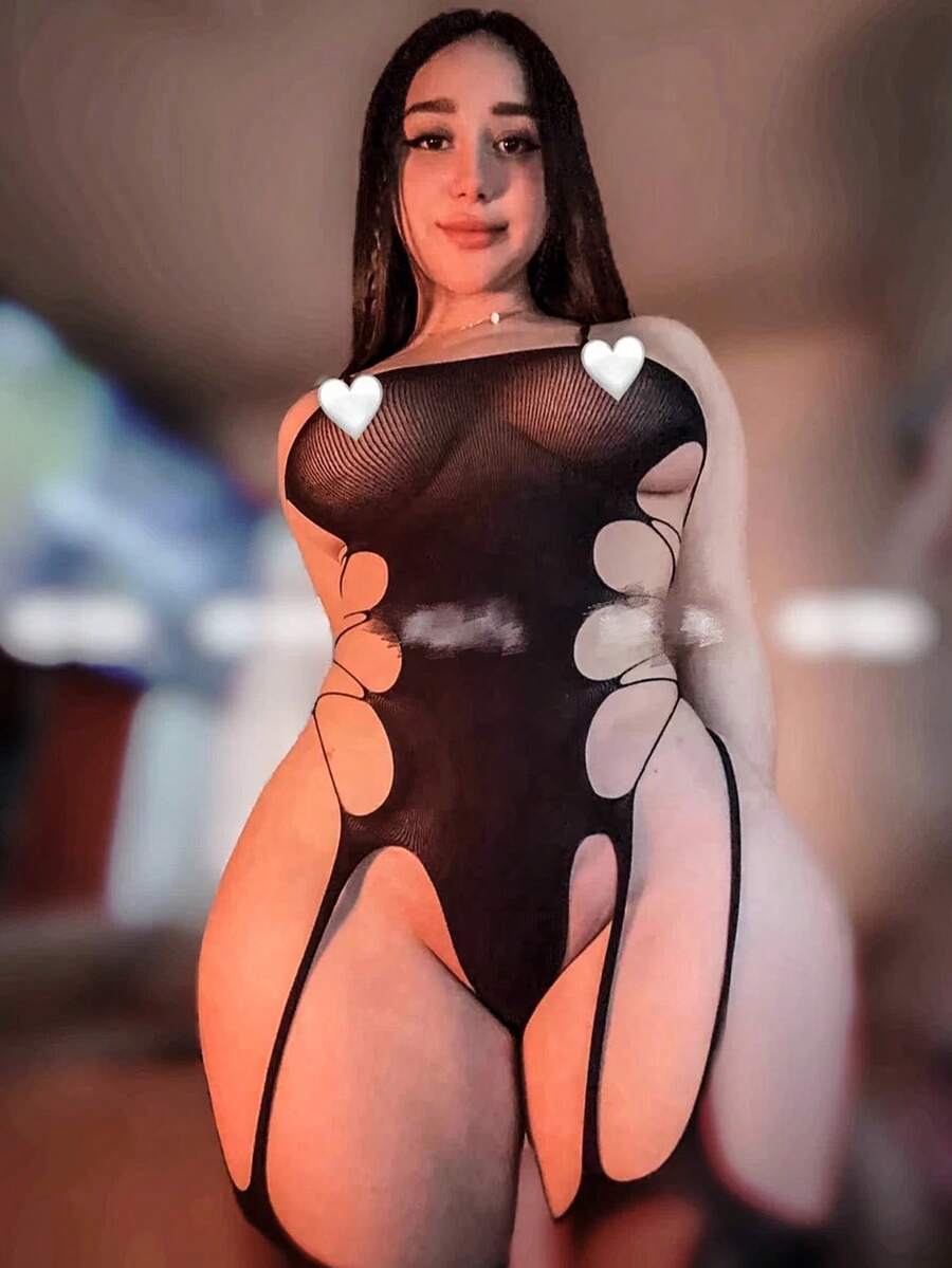 Sexy Lingerie, Fishnet Stockings, Sultry Hot Girl Outfits, No Need To Remove Stockings, Temptation And Restraint, Body-Hugging Bodysuit, Thigh-High Stockings, Sexy Lingerie, Festive Apparel, Gift Choice For Mesh Sets. - màu đen - Xem 1