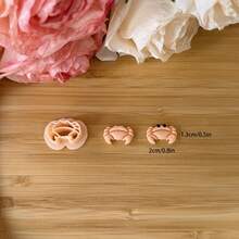 1 件/2 件迷你聚合物粘土切割器海洋主题鲨鱼、鲸鱼、蝠鲼、热带鱼、椰子树、海星、海龟、螃蟹、海豚形状耳环项链制作 - 杏色 - 查看 10