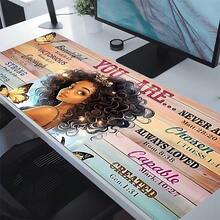 Cute Cartoon Mouse Pad Art Aesthetic Large E-Sports Office Desk Mat Keyboard Pad Non-Slip Natural Rubber Gamer Computer Mouse Mat 35.4x15.7Inch Festival Gift For Friends Back To School - 長方形 - 查看 4