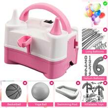 220V-240V 400W Bomba eléctrica portátil para inflar globos, adecuada para la inflación de globos de fiesta