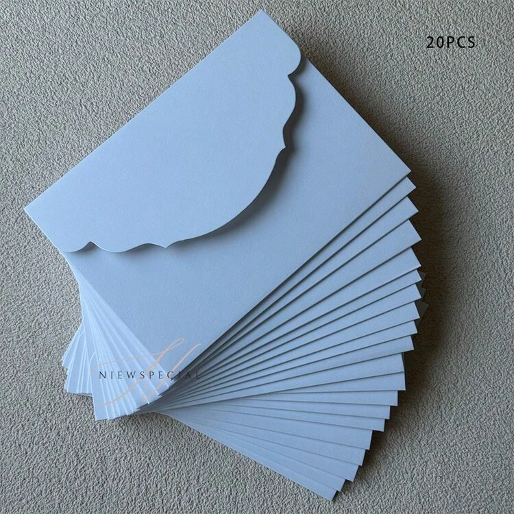 10/20/25pcs Set Tri-Fold Pocket Wedding Invitation Envelopes, Simple Invitation Envelopes For Engagement, Christening, DIY Invitations, 5*7 Inch Invitations, Pocket Invitations, Customized Invitations, New Design Covers. Christmas Cards - Multicolor - View 17