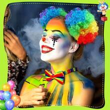 4 Pcs Clown Accessories For Women Includes Hair Clip On Puff Buns Jewel Rhinestone Stickers Clown Bowtie For Cosplay Party Clown, Clown Accessories, Pennywise, Clown, Clown Accessories, Pennywise