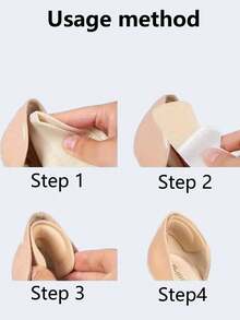 6pcs/2pcs De Plantillas Acolchadas Engrosadas, Protectores De Talón, Antideslizantes Y Amortiguadores, Adecuados Para Tacones Altos, Zapatos De Vestir, Adecuados Para Caminar, Correr. - Multicolor - Ver 8