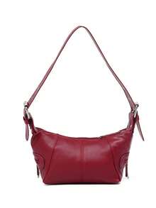 Underarm Bag Women's Bag Cool Drag Style Shoulder Underarm Stick Bag Niche Design Leather Zipper Shoulder Handbag - Multicolor - View 10