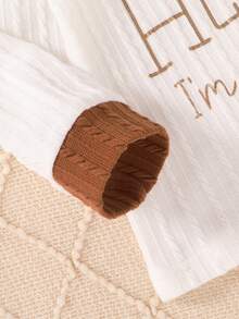 4pcs Set, Casual & Cute Baby Boy Clothes, Soft & Comfortable Infant Baby Boy Outfits, Letter Print & Embroidered Baseball Graphic Colorblock Sweatshirt And Elastic Waist Pants Set, Baby Boy Clothing, Baby Boy Autumn Wear, Suitable For Daily, Holiday, Party, Outing - Multicolor - View 7