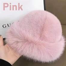 Elegant Women's Faux Fur Winter Hat, Luxurious Thickened Mongolian Style Outdoor Warm Hat - Comfortable Fluffy Ear Protection Design, Lightweight Elastic, Perfect Gift For Family And Friends In Christmas And New Year - Multicolor - View 10