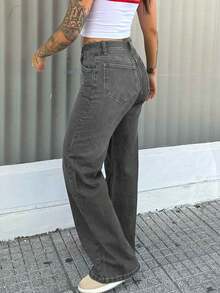 Women's Vintage Casual Loose Straight Leg Jeans
