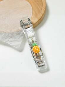 1个卡通夹子收纳盒，配50个替换夹子，文件/资料整理夹，学生试卷夹，零食封口夹 - 彩色 - 查看 13