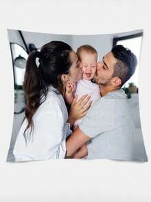 1 pieza Funda de almohada personalizada con foto impresa, funda de almohada impresa personalizada de un solo lado para familia, niños, mascotas, amigos. Perfecto para bodas, festivales, fiestas, Día de la Madre, Día del Padre, Acción de Gracias, cojín decorativo para sala de estar, dormitorio. Funda de almohada universal suave personalizada, única, personalizada, regalo ideal para él, ella, novio, novia, papá, mamá, familia, amigos, mascotas para aniversarios, cosas lindas - Multicolor - Ver 7