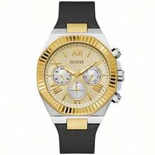 Guess ساعة رجالية كوارتز ذات لونين أسود، ساعة جلد أسود، ساعة فاخرة منخفضة الملمح، ثلاثة عرض صغير متعدد الوظائف، موضة جديدة وأنيقة للاستخدام اليومي، ساعة رجالية كوارتز بعقارب، علامات أرقام رومانية، طراز كاجوال للأعمال، متينة ومناسبة للارتداء اليومي، كهدية للرجال والنساء، هدية عيد الأب، هدية سنوية. GW0791G1/GW0791G2