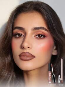 Misslyn MISSLYN-2PCS Perfect Combo Lip Liner & Lip Gloss Sst, Love At First Boost Volumizing Gloss, Moisturizing Water Gloss Lip Gloss, Long-Lasting Moisturizing Sweet Lip Glaze, Enhancing Gloss, High Pigment Lipstick Longwear, SUPER SHAPE LIP LINER, Lip Makeup,Long-Lasting,Wooden Pencil,Precision Tip ,Full Lip Look,Plump Lips,Built-In Pencil Sharpener,3D Makeup Effect