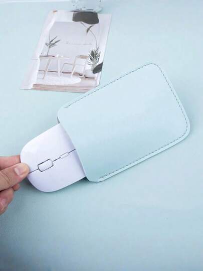 1 pieza Bolsa de almacenamiento para ratón con funcionalidad conveniente y sencilla, alfombrilla multifuncional para ratón, funda protectora para ratón inalámbrico, accesorios para ratón, bolsa organizadora y de almacenamiento, estuche portátil para disco duro externo, accesorios informáticos, baterías, ratón inalámbrico, cable y auriculares, disponible en varios colores, estuche para ratón inalámbrico, que también puede usarse como alfombrilla para ratón, Día de la Mujer, artículos de viaje esenciales, recuerdos de boda, Y2k, dormitorio, accesorios de coche para mujeres, decoración de cocina, playa, verano, vacaciones, artículos de viaje esenciales, blusas para salir, artículos del hogar