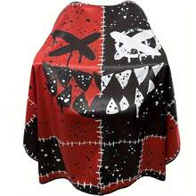 139.7厘米 x 160.02厘米 专业美发沙龙披肩，时尚设计，防静电，易清洁面料，适用于理发或剃须服务 - 适合美发师和美容院 - 专业美发师剪发服务披肩 - 配有颈部除尘掸 - 时尚实用，沙龙专用 - 彩色 - 查看 5