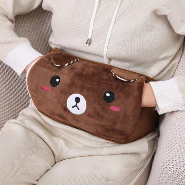 1pc Reusable Hot Water Bottle & Waist Warmer, No Electricity Needed, Hot Water Bag, Detachable Hot & Cold Compress Pack, Portable Warm Water Bag, Household Item