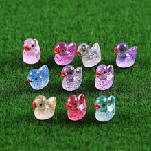 50 st mini glitterankor färgglada små hartsankor, kan döljas plastdjurfigurer, för lekhus miniatyr lekhus landskap akvariumdekoration (slumpmässig färg) - Multifärgad - Visa 3