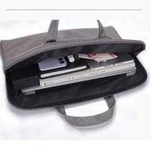 Canvas File Bag Business Meeting Bag Thickened Laptop Bag For Men And Women's Business Trip Briefcase Document Storage