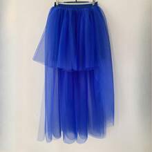 Women's Colorful Stylish Asymmetrical Tulle Skirt, Europe And America Design, Sexy Hem, Suitable For Daily Wear And Stage Performance - Multicolor - View 19