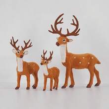 2026 New Christmas Decoration Reindeer Figurines, Deer Ornaments For Christmas Tree And Scene Arrangement