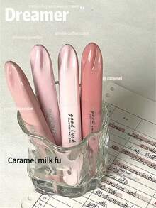 4pcs Highlighter Marker Pen, Chisel Tip, Water Based Ink, Quick Dry, No Bleed, Smooth Pen Barrel, Comfortable Grip, For Bible Study Notes School Office