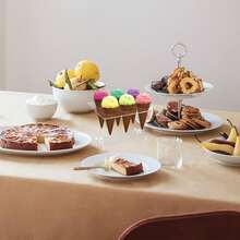 1 Stück Kegel Präsentationsständer - Klarer Acryl Eiswaffel Halter für Partys, Hochzeiten, Buffets & Weihnachten (6 Löcher)