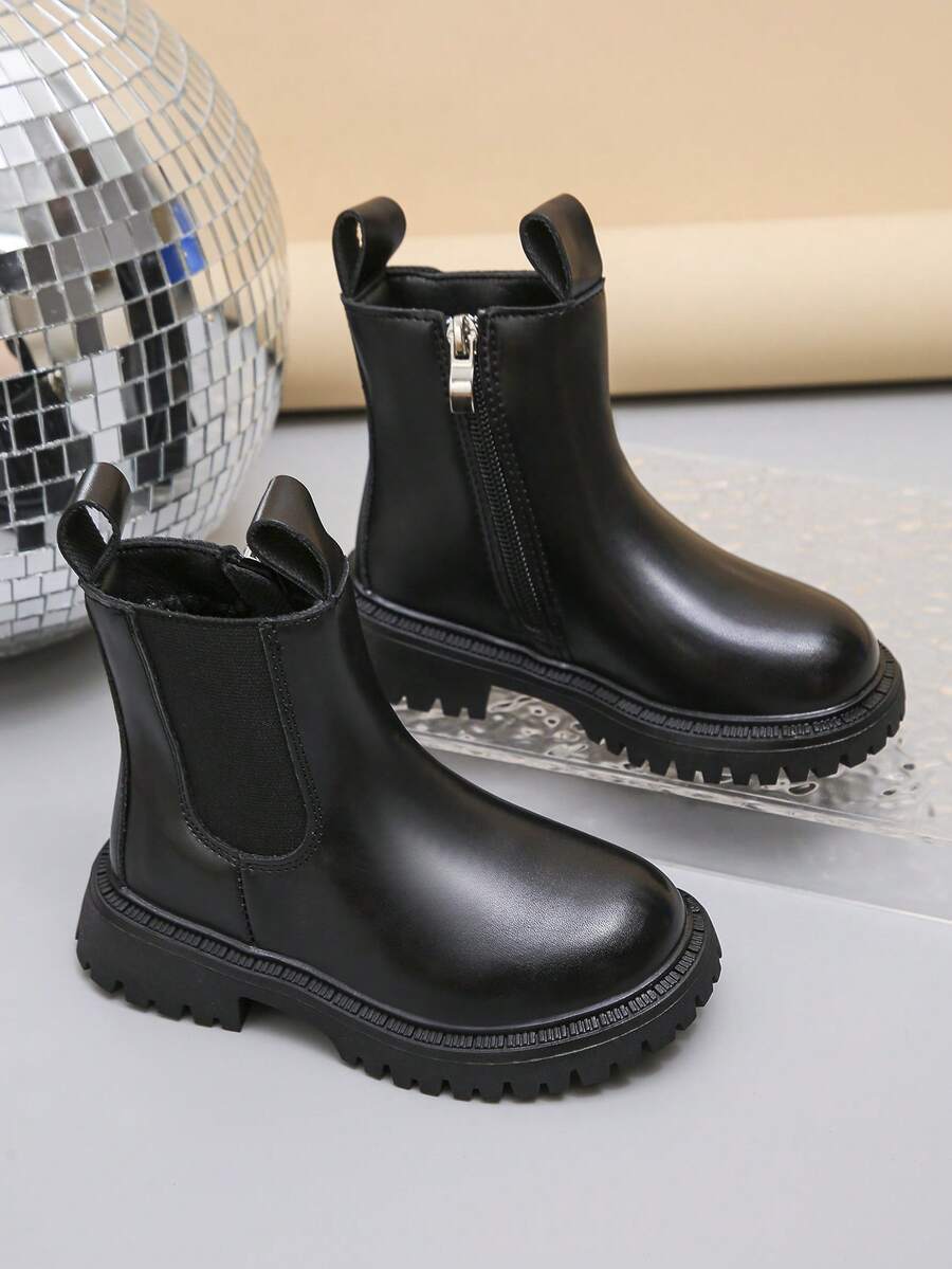 Mädchen wasserdichte Outdoor Seitlicher Reißverschluss Komfort Chelsea Knöchel Stiefel Kampf Knöchel Stiefeletten (Kleinkind/Kleine Kinder/Große Kinder)