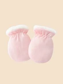 1 双纯色防刮保暖手套，适合 0-6 个月新生儿，超柔软厚实，适合冬季日常佩戴 - 1Pair - 查看 19