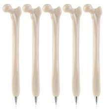 5/10pcs Bone Ballpoint Pen Creative Novelty Pens Black Ink For Halloween Artist Nurse School Office Party