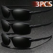 3PCS Fashionable Vintage Cycling Fishing Unisex Sport Glasses Men Women Classic Retro Mountaineering Outdoor Sports Glasses Male Female Luxury Brand Designer Glasses Tropical Beach Vacay Summer Pastels Eyeglasses Glittering Material Classy Aesthetic Vacation Outfits Shades Man Classic Cycling Shopping Outdoor Sports