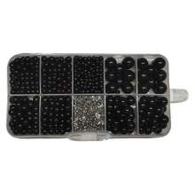 Máquina De Instalación Manufacturado De Perla Faux, Máquina De Fijación De Remaches Con 1000 Unidades En 5 Tamaños De Perlas De Imitación Redondas Y Remaches De Perlas De Imitación Para Sombreros / Zapatos / Ropa / Bolsos - Beis - Ver 18