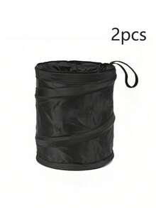 1pc Car Trash Bin, Car Seat Back Hanging Garbage Bag, 5.91*7.87inch, Car Waste Basket, Liriestter Container, Car Auto Garbage Bin Storage Bag, Car Interior Accesso