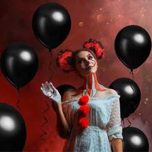 4 Pcs Clown Accessories For Women Includes Hair Clip On Puff Buns Jewel Rhinestone Stickers Clown Bowtie For Cosplay Party Clown, Clown Accessories, Pennywise, Clown, Clown Accessories, Pennywise