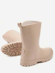 Women's Casual Waterproof Rain Boots - Autumn/Spring - Beige - View 6