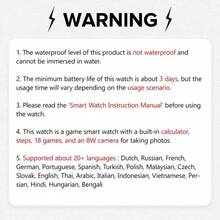 1.83 Inch Kids Smart Watch With Camera, Growth Photo Album, 18 Built-In Games, Calculator/Calendar/LED Flashlight, Unisex For Boys And Girls