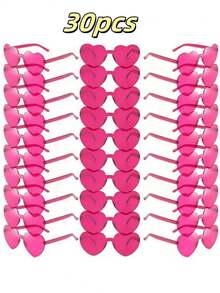 5pcs/Set Women's Heart Shaped Fashion Fashion Glasses, Casual, Elegant, Made Of PC (Polycarbonate), Suitable For Beach, Holiday And Daily Life, Multi-Color For Summer Beach Vacation,Outdoor,Travel