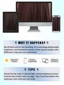 Clip-In Synthetic Hair Extensions Set Of 1, Invisible Root Volumizer Straight Clip-On Hairpiece, Top Boosting Hair Padding Pieces, Adds Volume For All - Suitable For Men & Women, Easy To Use - Multicolor - View 10