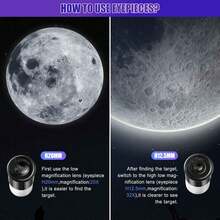 Refraktor-Astronomisches Teleskop, 400-mm-Öffnung, F40040 Astronomisches Teleskop mit Kompass und Stativ, Refraktor-Teleskop, Hohe Transmission, für Kinder und Anfänger