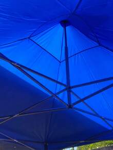 Carpa Toldo Plegable 3x3 Impermeable Y Reforzado  Color Azul, rojo o blanco - Azul - Ver 4