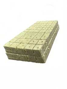 50/100/200 块岩棉块水培种植套件，无土植物发芽系统，非常适合农业生长，无需施肥，透气保湿植物启动块，圣诞节