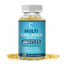 B BEWORTHS BEWORTHS Multi-Collagen Capsules (120 Capsules Per Bottle) | Colageno Para Mujer | Type I,II,III,V,X Hydrolyzed Peptides | Supports Skin Health, Joint Mobility, Hair, Digestive, Gut & Cardiovascular Health, Sleep, Stress Relief | Non-GMO Verified - New 120 tablets - 查看 1