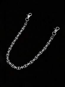 Cadena corporal de hombre con cruz gótica, accesorio de moda hip hop para cadena de bolsillo de pantalones