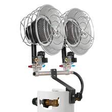Propane Tank Top Heater, 30000 BTU Rapid Heating 180-Degree Infrared Radiant Tank Top Gas Heater, 3 Heat Settings For Ice Fishing/ Hunting/Outdoor Work, Single Burner Square - Double-head, One-way 180° Circular Tray - View 8