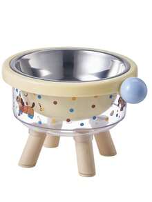 1pc High-Quality Dual Layer Dopamine Pet Elevated Bowl, Anti-Spill Food & Water Bowl For Cats And Dogs - Multicolor - View 18